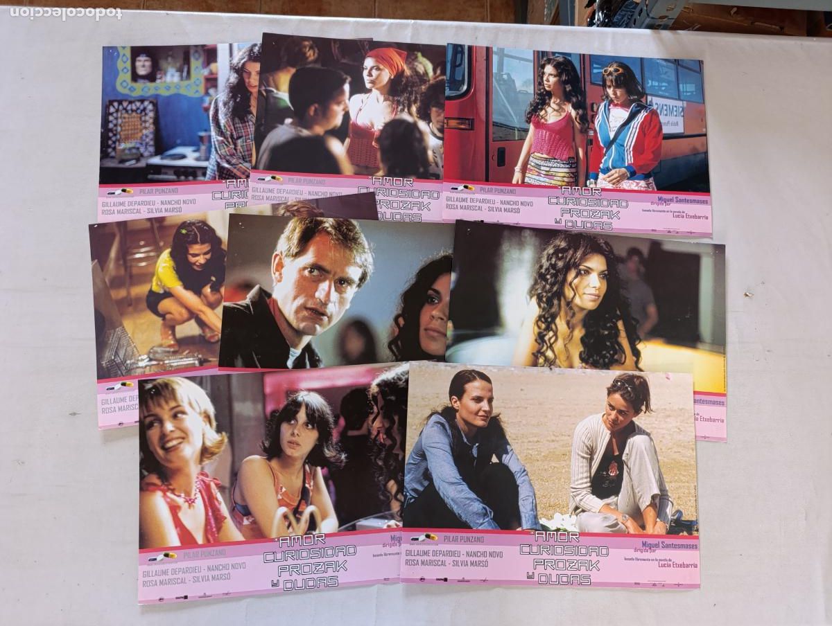 Cinema: LOTE 8 FOTOCROMOS DIFERENTES - AMOR CURIOSIDAD PROZAK Y DUDAS - 24 X 34 CM (388)