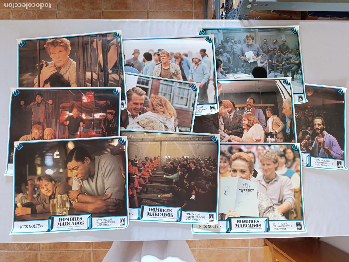 Cinema: LOTE 10 FOTOCROMOS DIFERENTES - HOMBRES MARCADOS - NICK NOLTE - SET COMPLETO (388)
