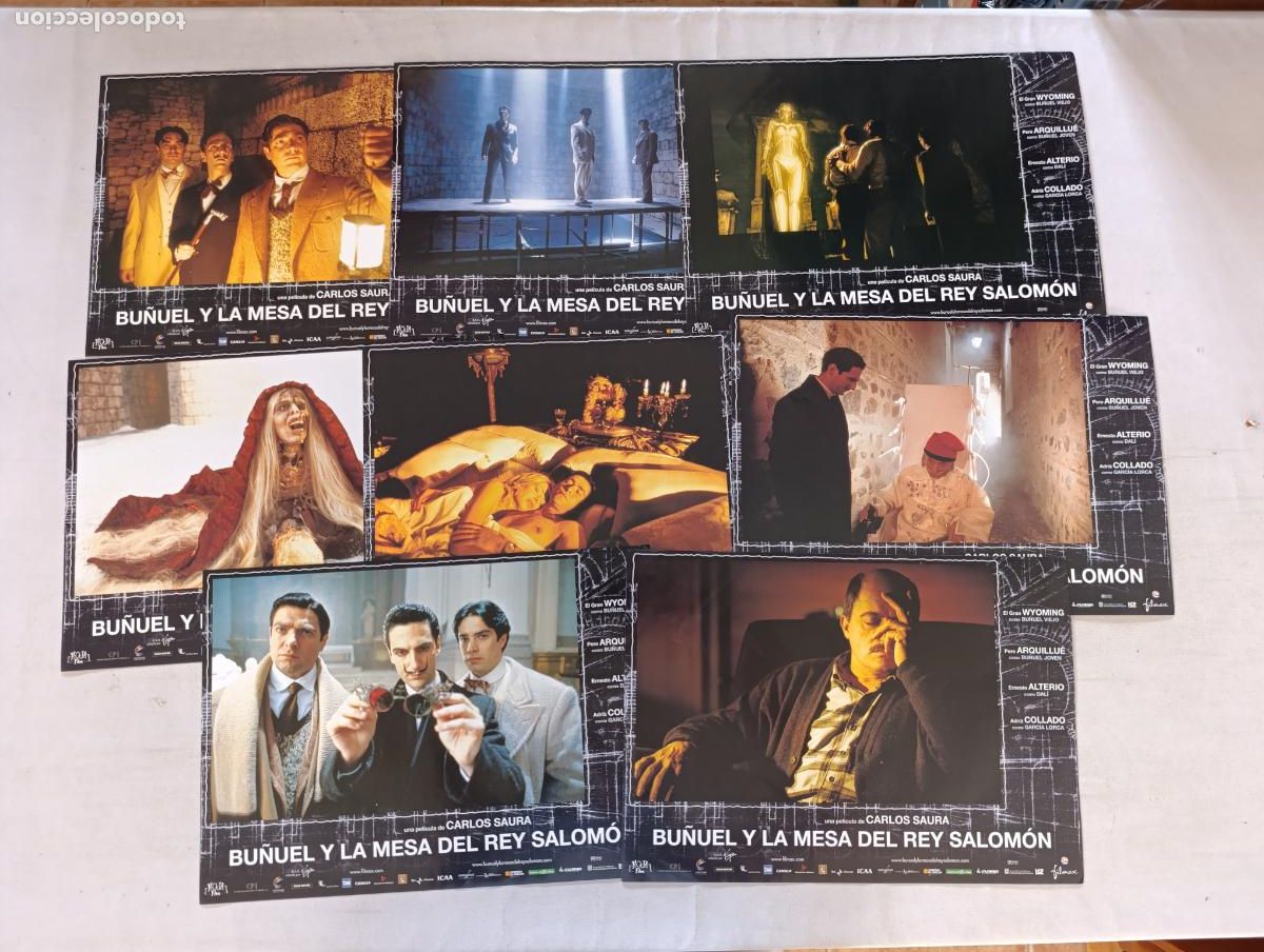 Cine: LOTE 8 FOTOCROMOS DIFERENTES - BU&Ntilde;UEL Y LA MESA DEL REY SALOMON - CARLOS SAURA - SET COMPLETO (386)