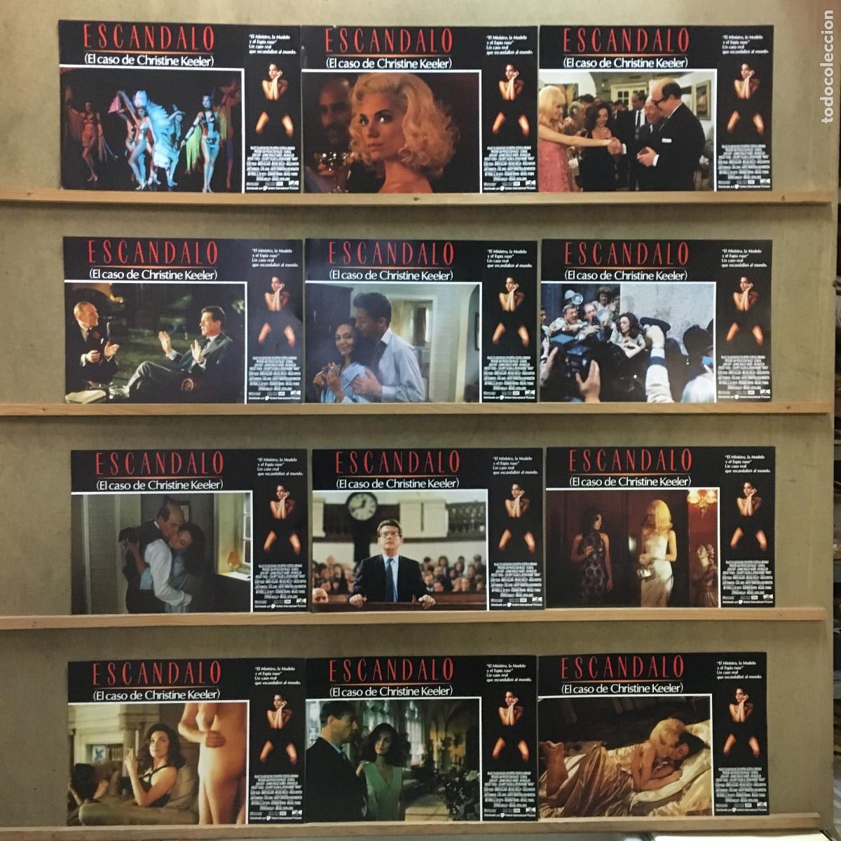Cinema: AFT11 ESCANDALO JOANNE WHALLEY JOHN HURT SET COMPLETO 12 FOTOCROMOS ORIGINAL ESTRENO h1