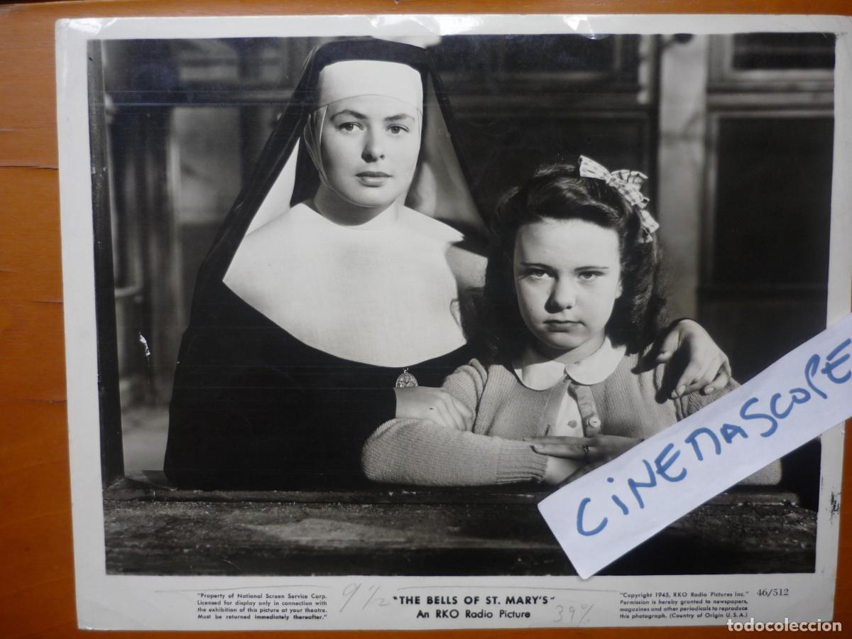 Kino: ingrid bergman - foto b/n original - the bell of st. mary's las campanas de santa maria joan carroll