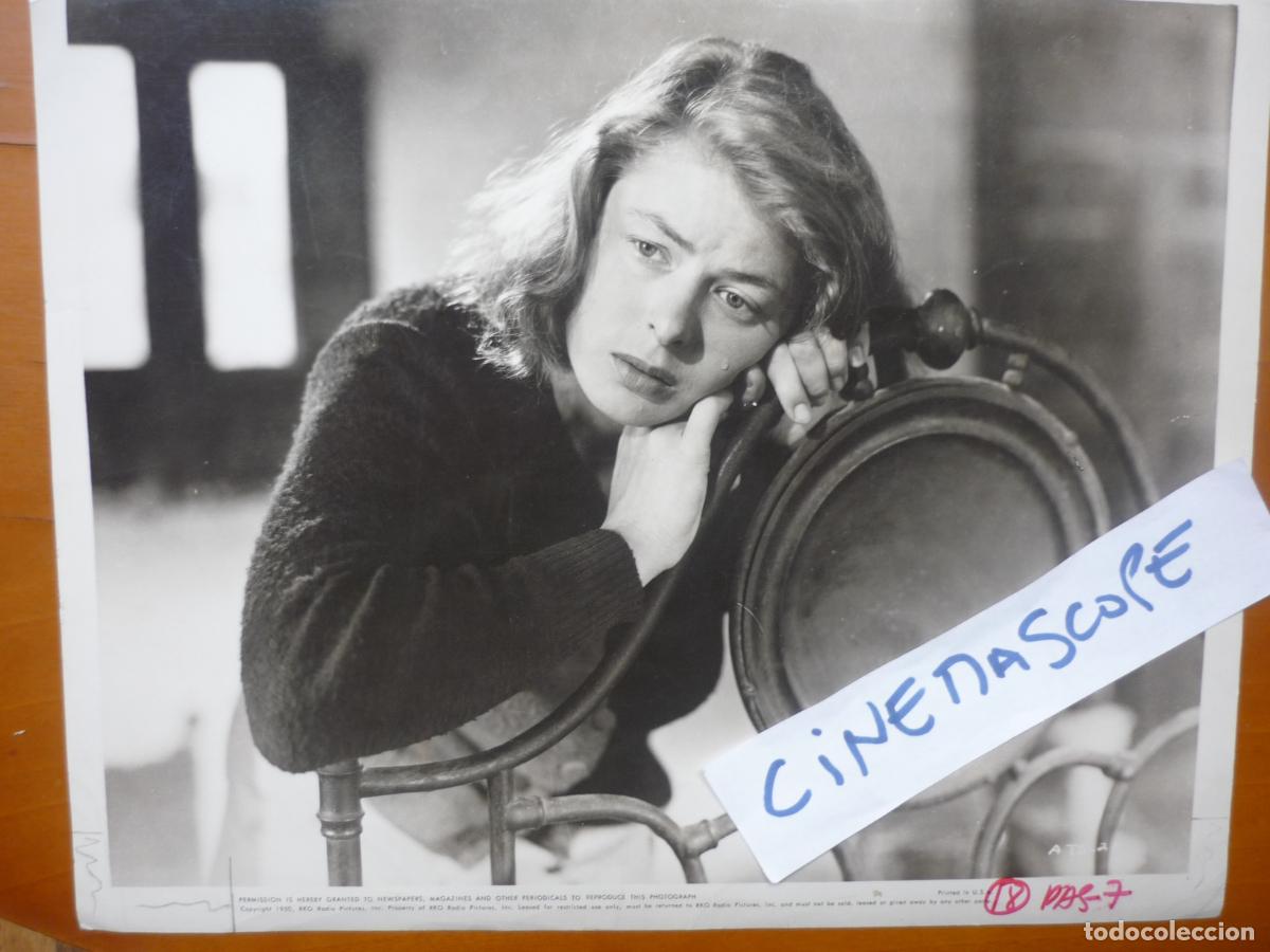 Kino: ingrid bergman - foto b/n original - stromboli - Roberto Rossellini