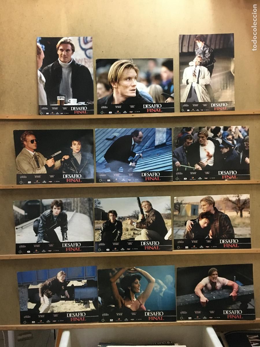Cinema: AFT13 DESAFIO FINAL DOLPH LUNDGREN MARUSCHKA DETMERS SET COMPLETO 12 FOTOCROMOS ORIGINAL ESTRENO h1
