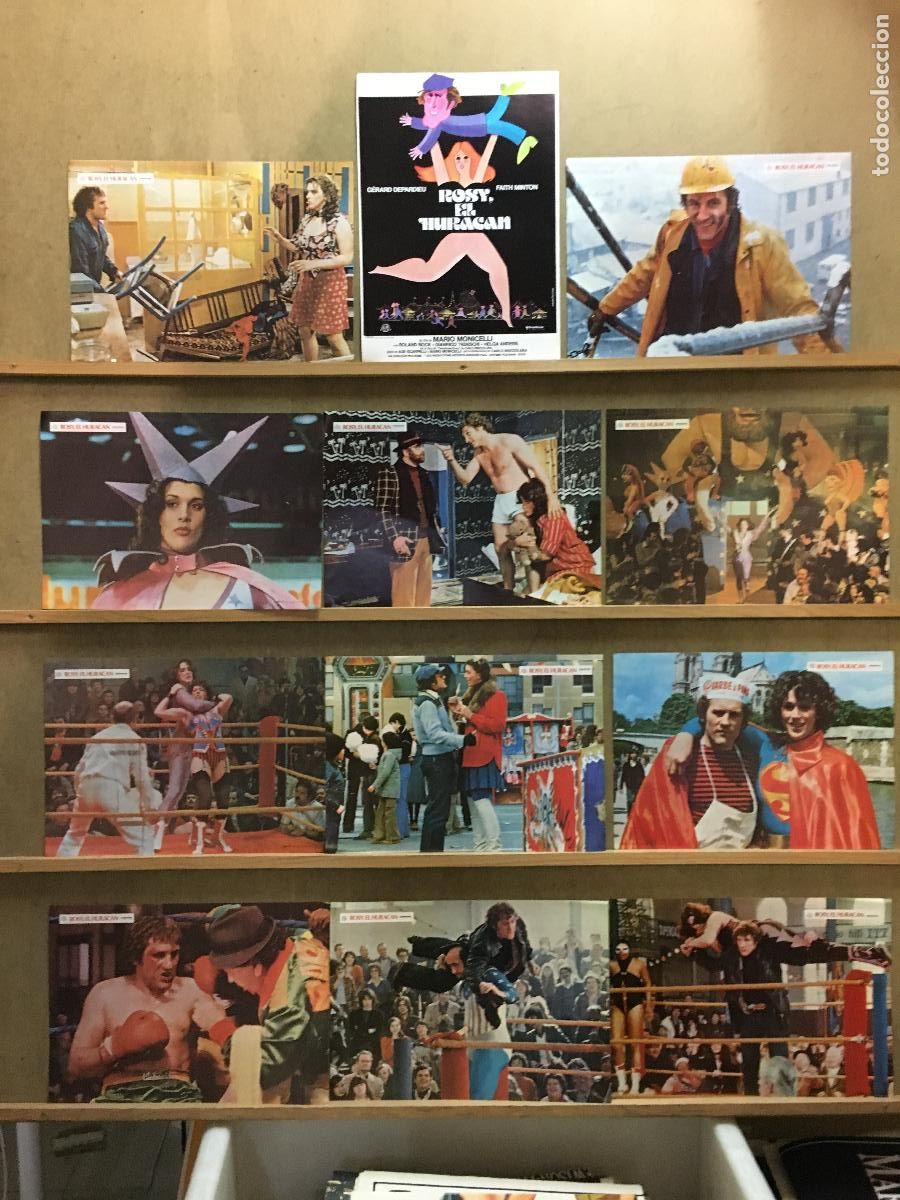 Cinema: AFT18 ROSY EL HURACAN GERARD DEPARDIEU FAITH MINTON SET COMPLETO 12 FOTOCROMOS ORIGINAL ESTRENO h1