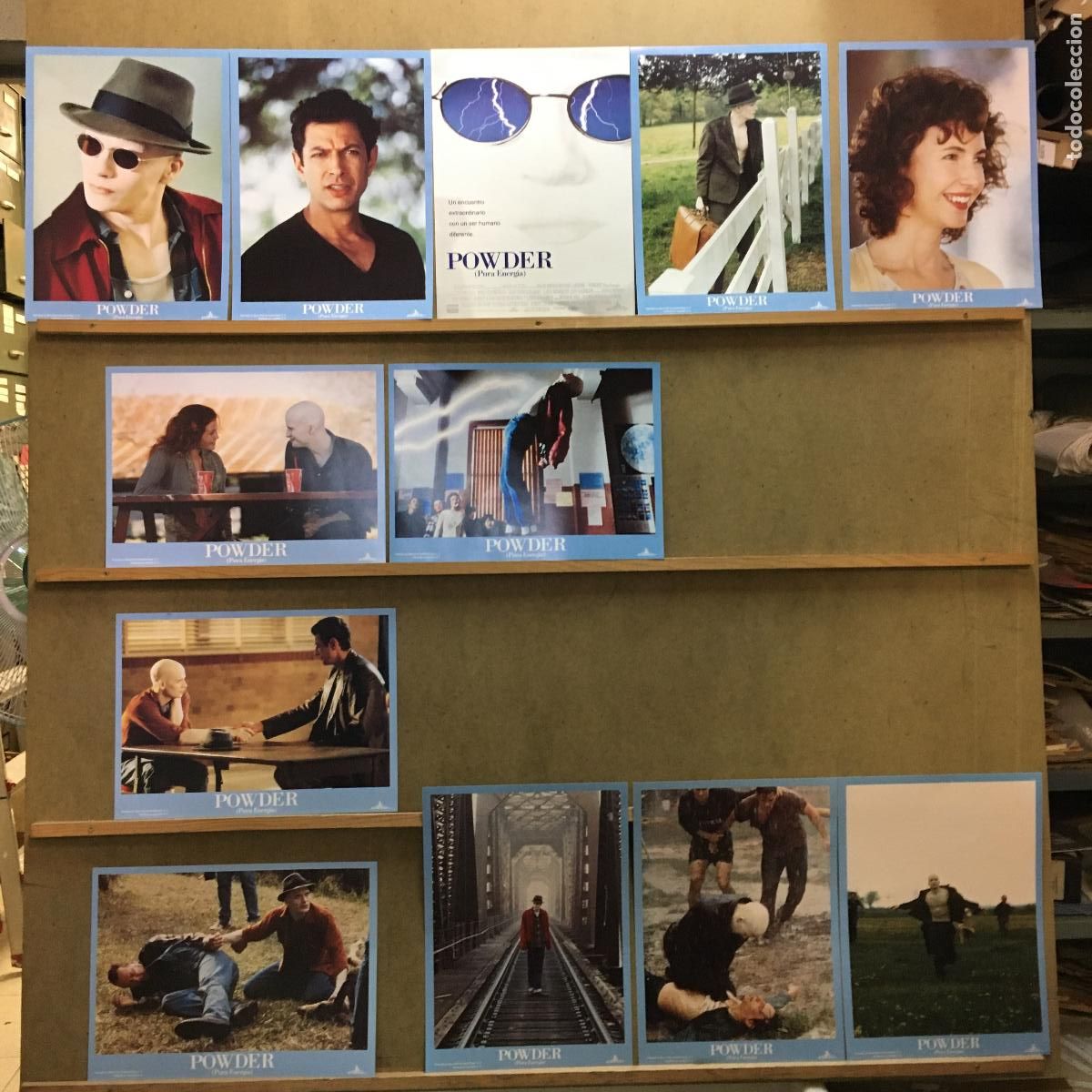 Cinema: AFT29 POWDER PURA ENERGIA JEFF GOLDBLUM SET COMPLETO DE 12 FOTOCROMOS ORIGINAL ESTRENO h4