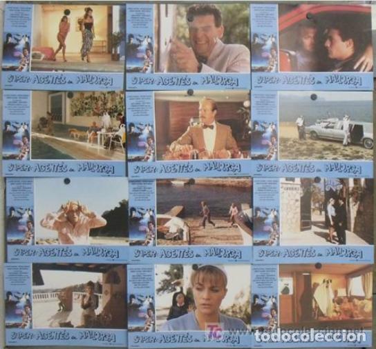 Cinema: AFT34 SUPER AGENTES EN MALLORCA MARTA LORETO VALVERDE FRANK BRA&Ntilde;A SET 12 FOTOCROMOS ORIG ESTRENO h1