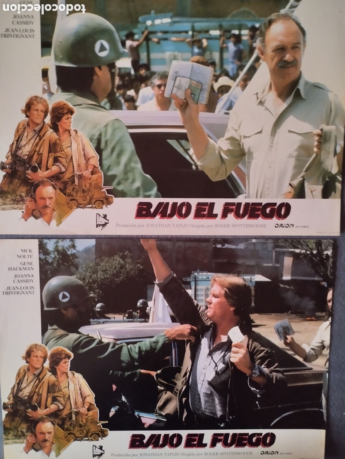 Cine: 2 FOTOCROMOS - BAJO EL FUEGO