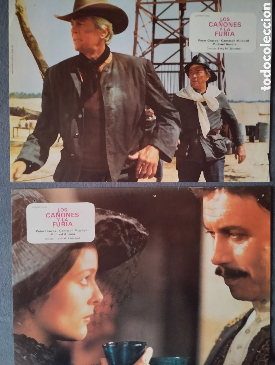 Cine: 2 FOTOCROMOS - LOS CA&Ntilde;ONES Y LA FURIA