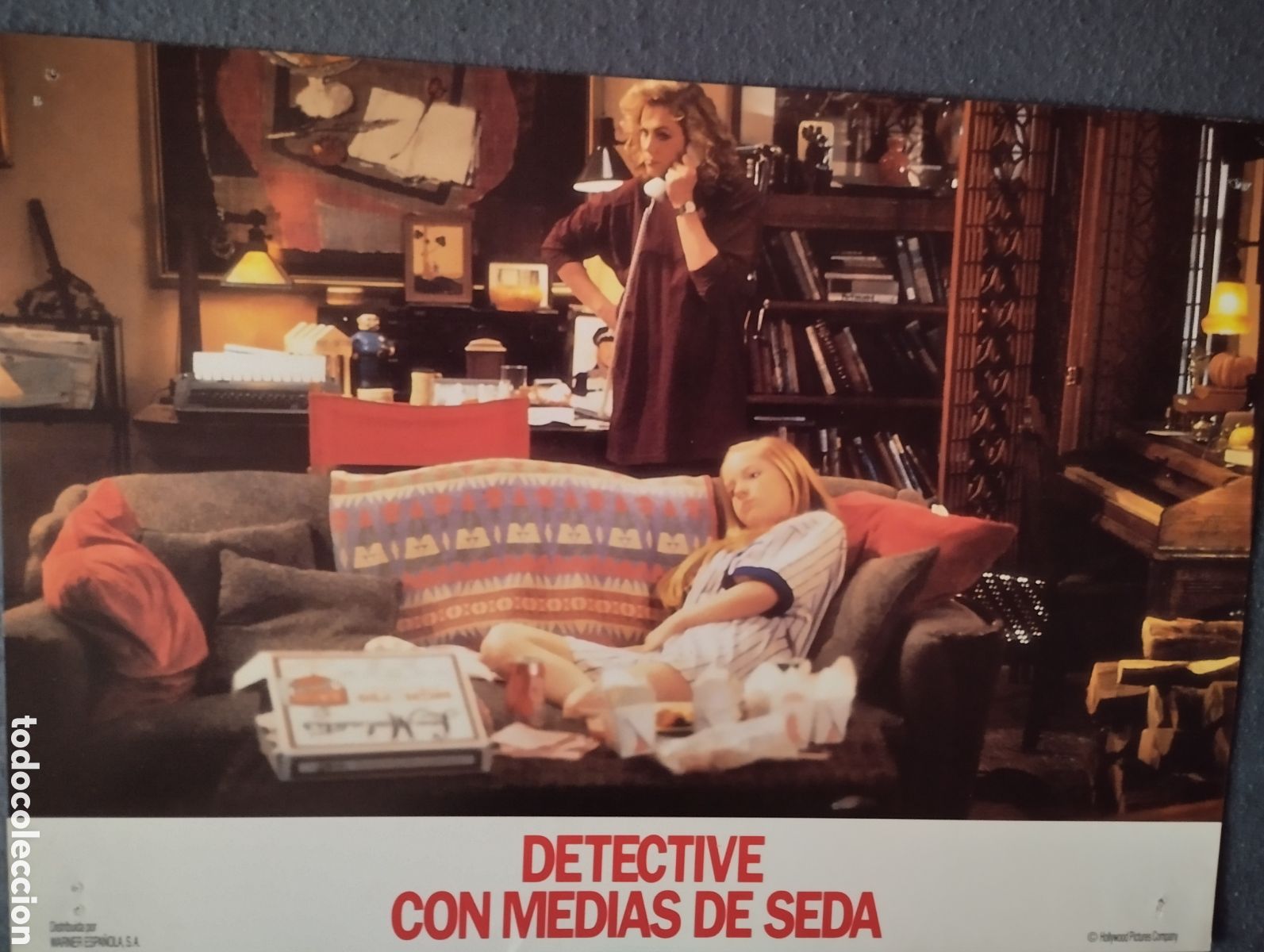 Cine: 3 FOTOCROMOS - DETECTIVE CON MEDIAS DE SEDA