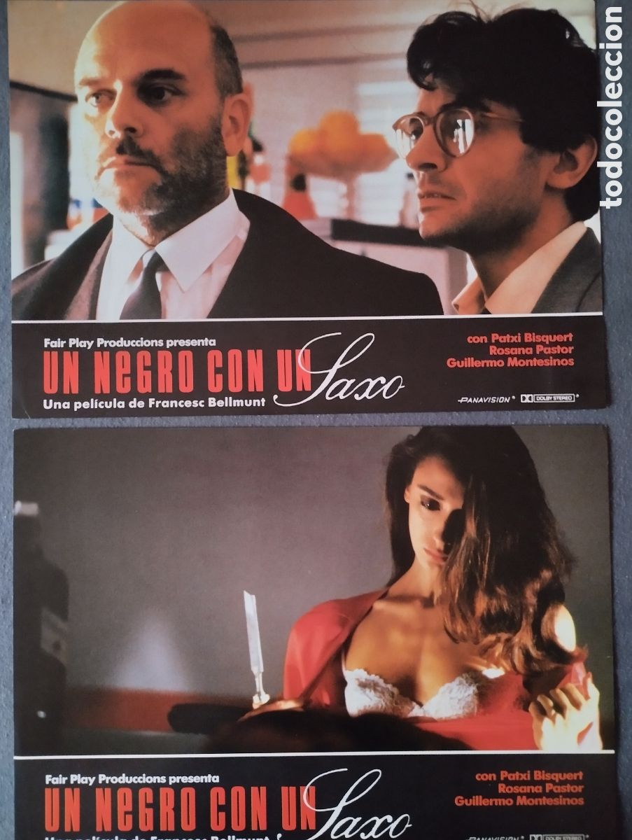 Cine: 2 FOTOCROMOS - UN NEGRO CON UN SAXO