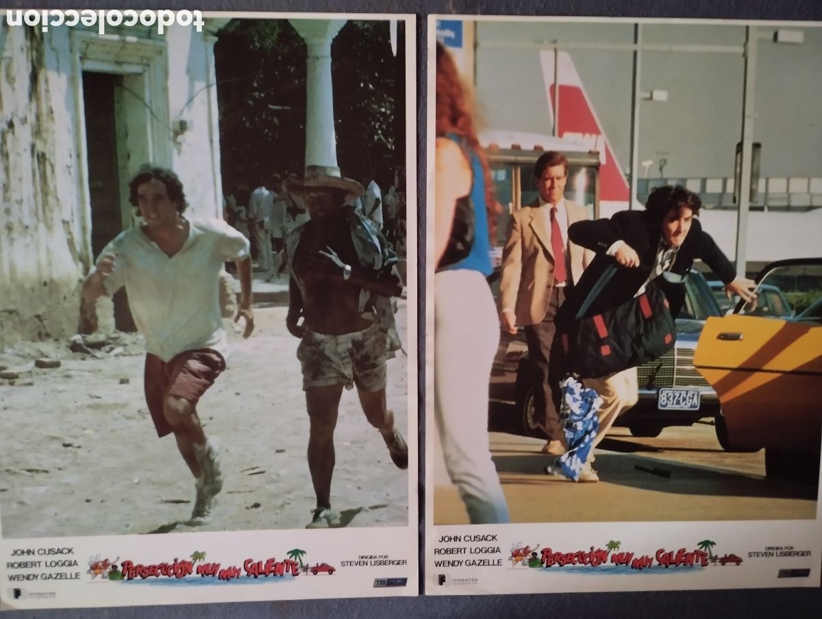 Cine: 2 FOTOCROMOS - PERSECUCI&Oacute;N MUY MUY CALIENTE