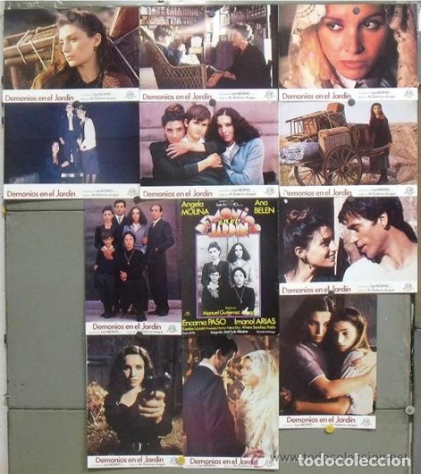 Cine: AFT44 DEMONIOS EN EL JARDIN ANA BELEN ANGELA MOLINA SET COMPLETO 12 FOTOCROMOS ORIGINAL ESTRENO h8