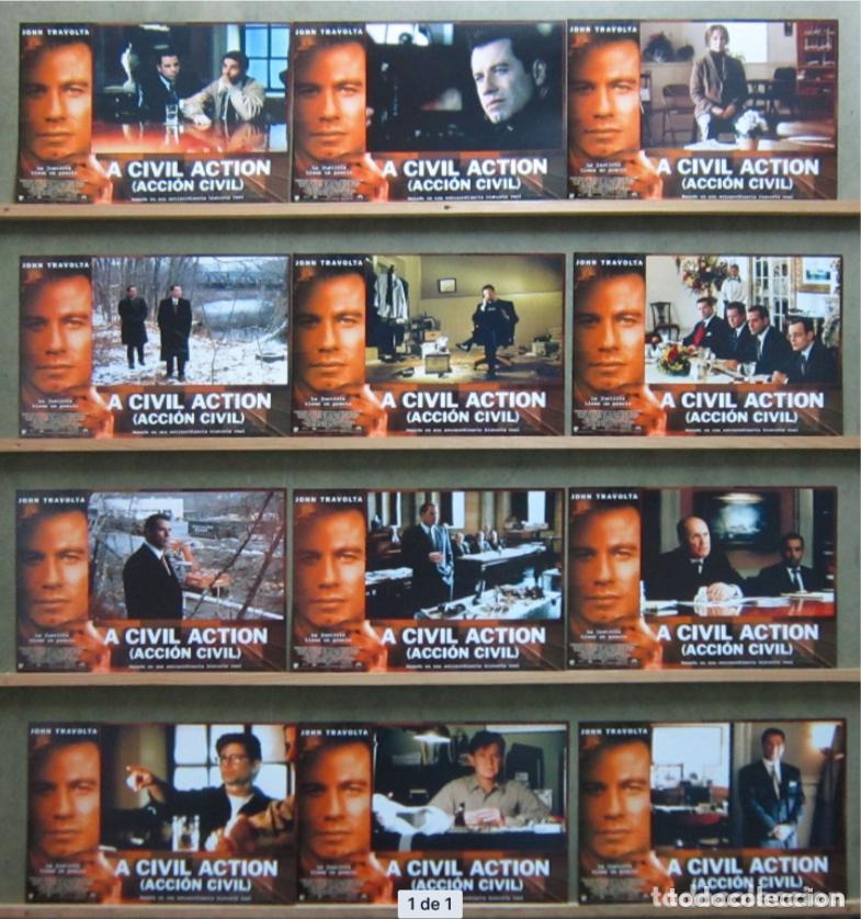 Cinema: AFT52 ACCION CIVIL A CIVIL ACTION JOHN TRAVOLTA SET COMPLETO 12 FOTOCROMOS ORIGINAL ESTRENO h2