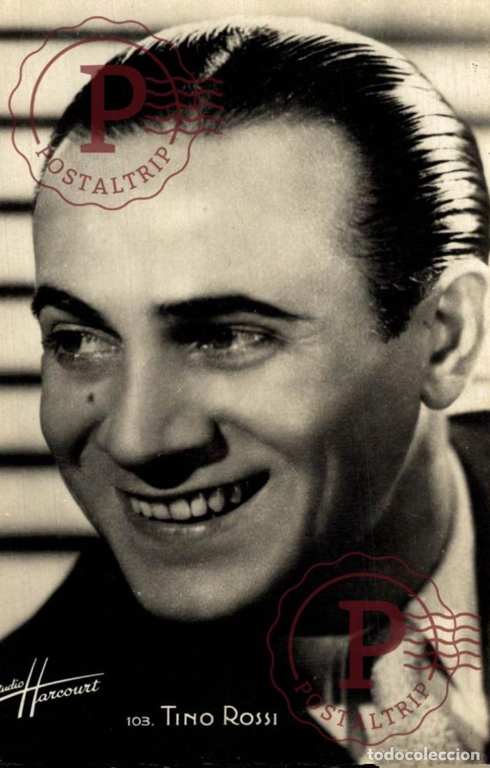 Cinema: TINO ROSSI ACTOR CANTANTE SINGER CINE CINEMA STUDIO HARCOURT RPPC