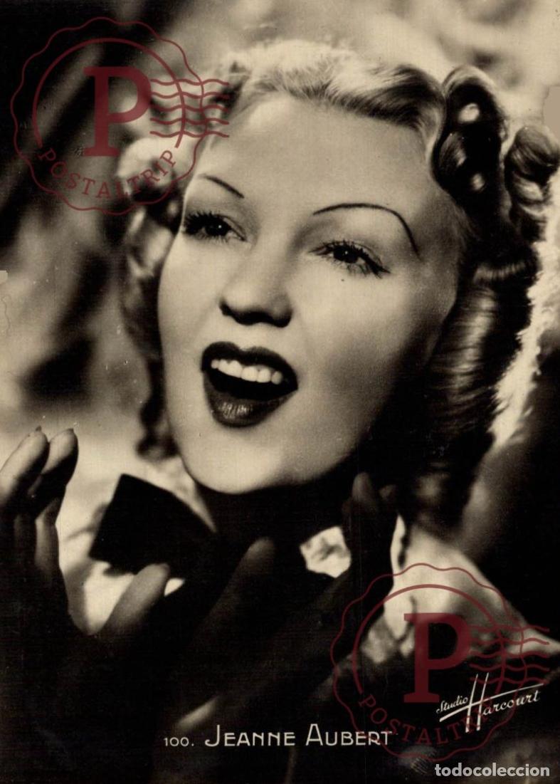 Cinema: JEANNE AUBERT ACTRIZ CHANTEUSE CINE CINEMA STUDIO HARCOURT RPPC