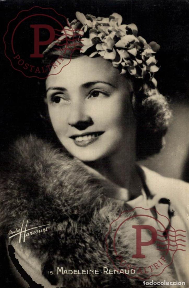 Cinema: MADELEINE RENAUD ACTRIZ ACTRESS CINE CINEMA STUDIO HARCOURT RPPC