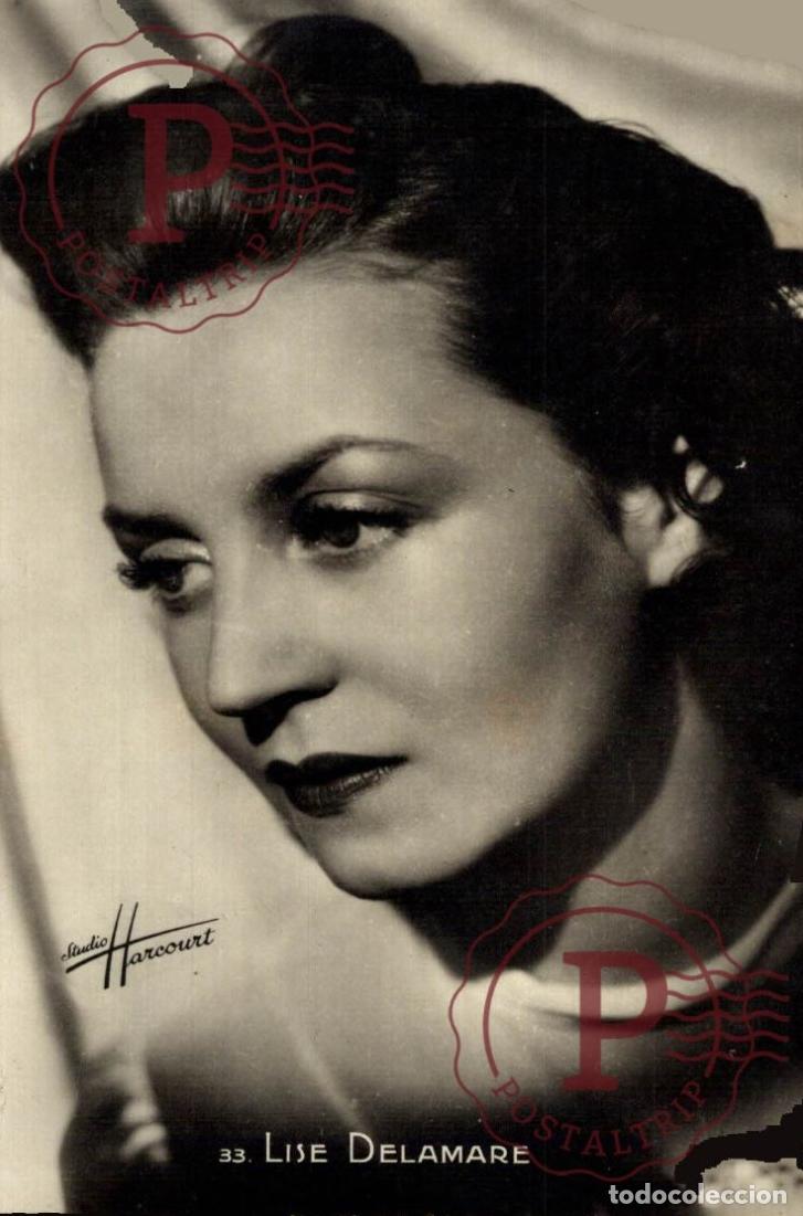 Cin&eacute;ma: LISE DELAMARE ACTRIZ ACTRESS CINE CINEMA STUDIO HARCOURT RPPC