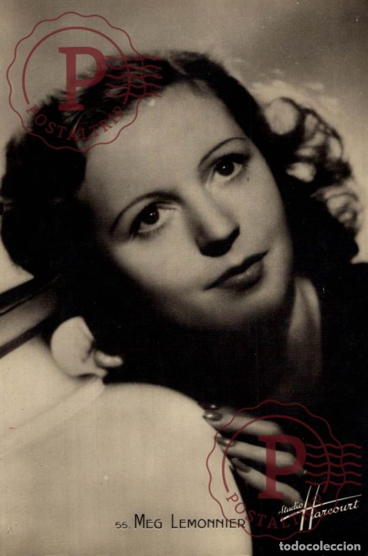 Cinema: MEG LEMONNIER ACTRICE STUDIO HARCOURT E.R. PARIS RPPC