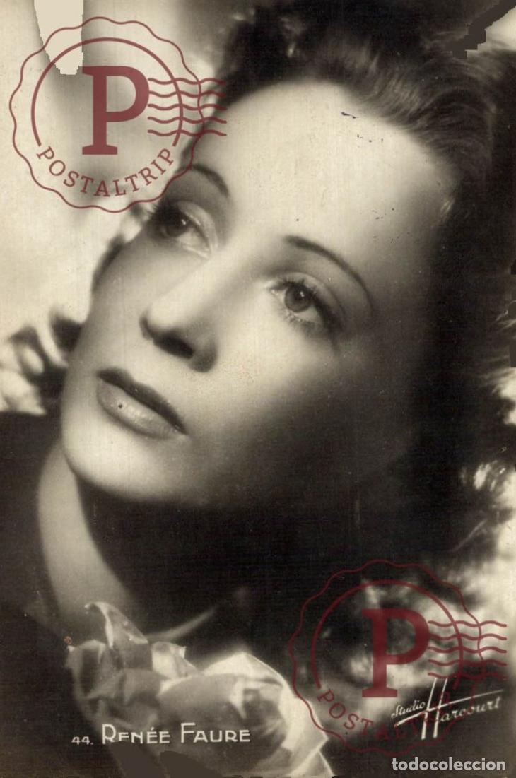 Cine: RENEE FAURE ACTRICE STUDIO HARCOURT E.R. PARIS RPPC