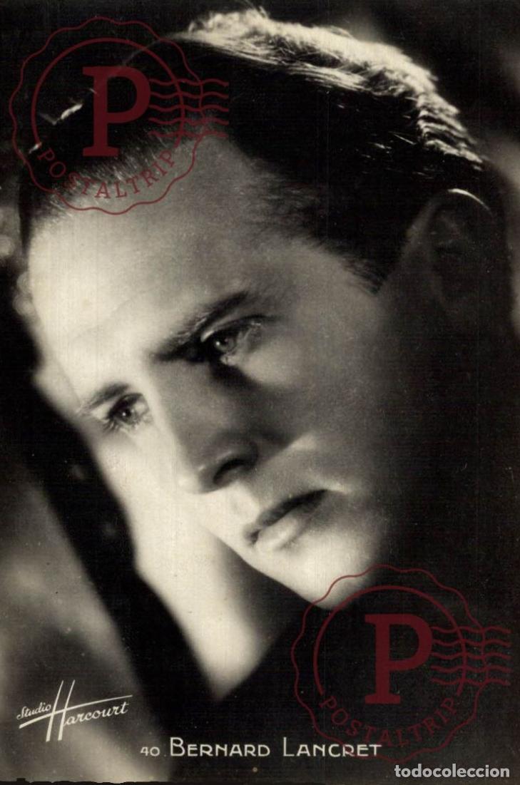 Cine: BERNARD LANCRET ACTOR CINEMA PHOTO RPPC HARCOURT PARIS