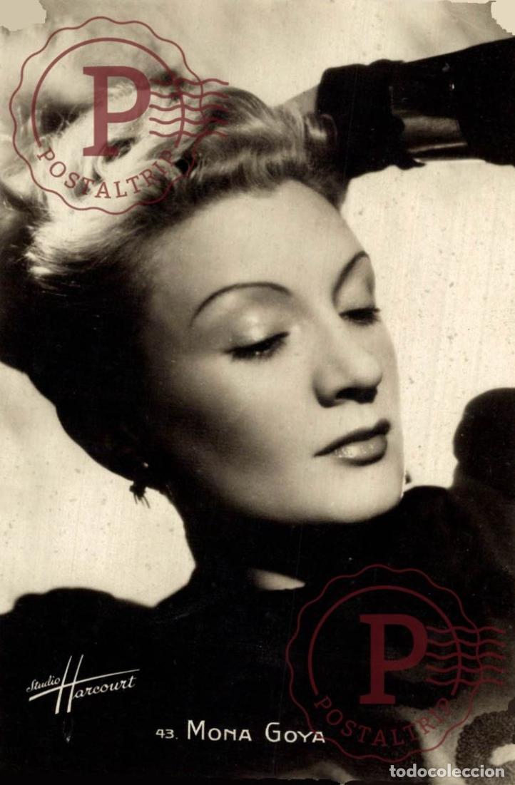 Cine: MONA GOYA ACTRICE CINEMA PHOTO RPPC HARCOURT PARIS ACTRIZ