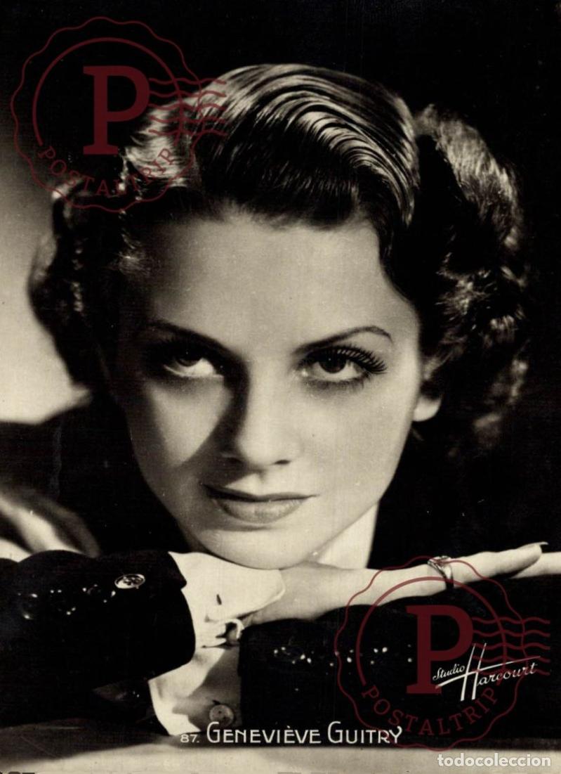 Cine: GENEVIEVE GUITRY ACTRICE STUDIO HARCOURT E.R. PARIS RPPC