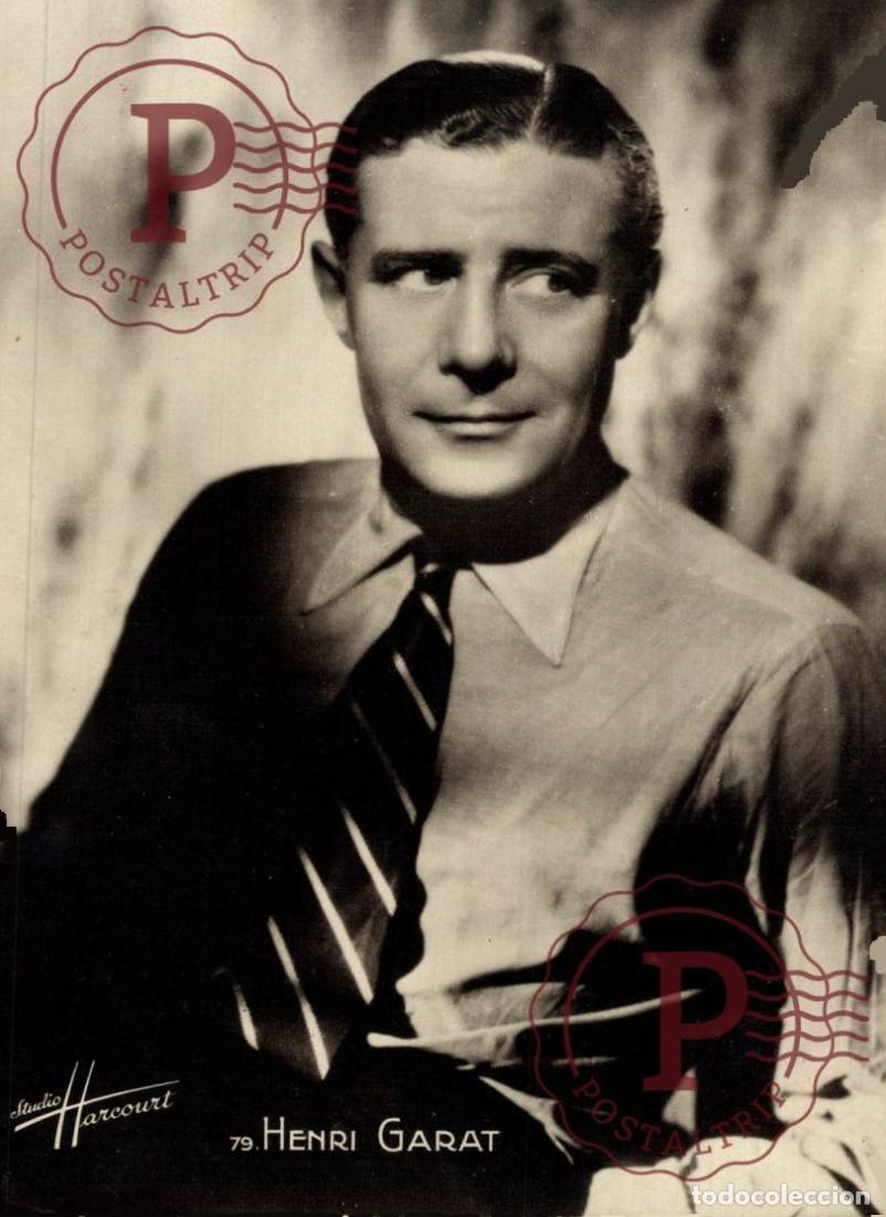 Cine: HENRI GARAT CANTANTE STUDIO HARCOURT E.R. PARIS RPPC CHANTEUR SINGER