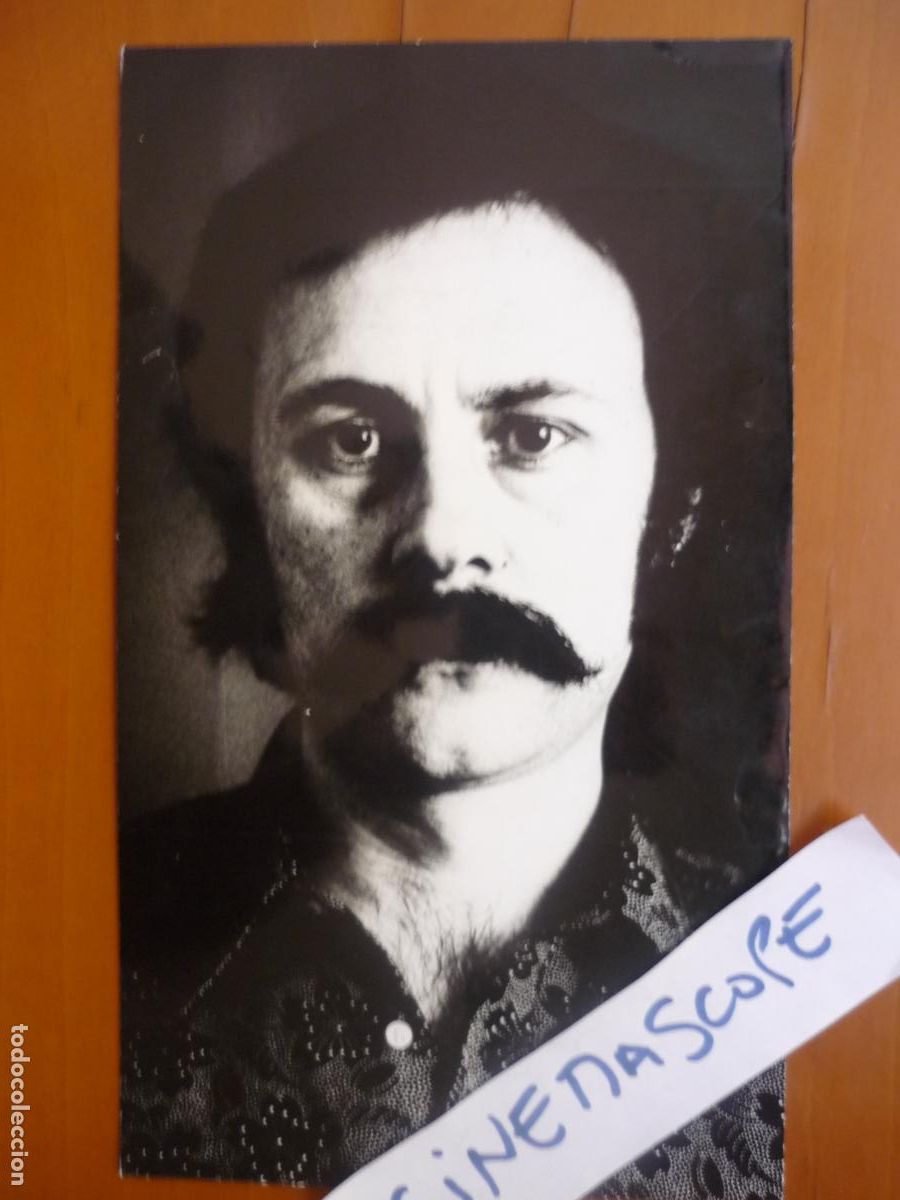 Cinema: gonzalo suarez - foto original b/n - director de cine filmmaker 1970