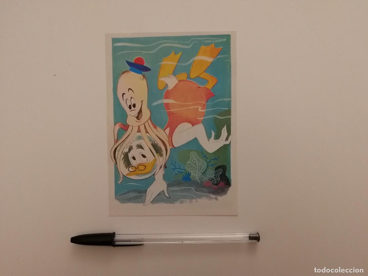 Cine: TARJETA ACARTONADA -10*15- Profesor Von Drake, Pico de Paperis PULPO - WALT DISNEY