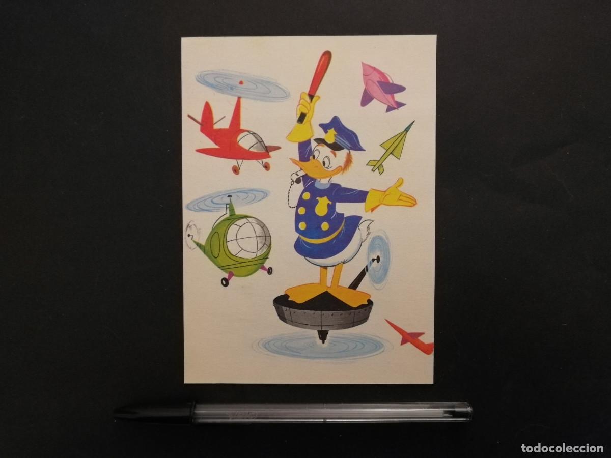 Cine: TARJETA ACARTONADA -10*15- PATO DONALD POLICIA - WALT DISNEY