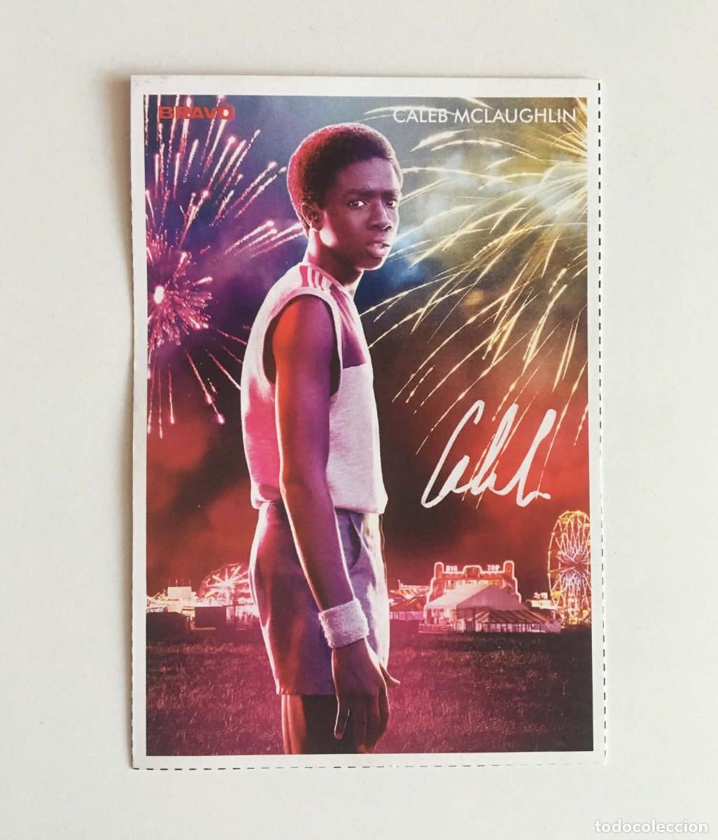 Cine: Caleb McLaughlin Stranger Things / 5SOS Trading Collectible Card - Bravo Magazine Bulgaria 2019 TV