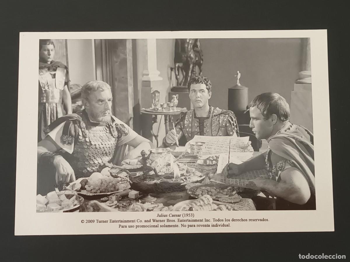 Cine: FOTO POSTAL JULIUS CAESAR / JULIO CESAR. MARLON BRANDO
