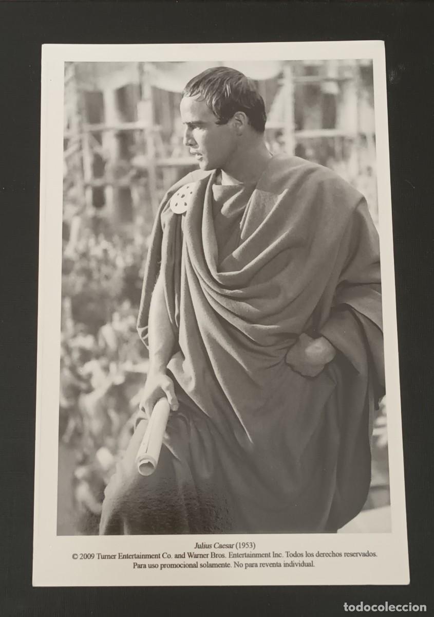 Cine: FOTO POSTAL JULIUS CAESAR / JULIO CESAR. MARLON BRANDO