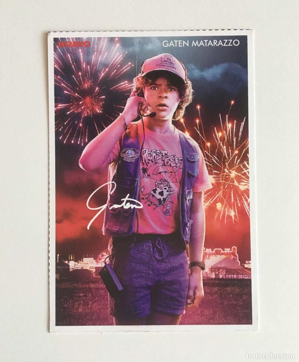 Cine: Gaten Matarazzo Stranger Things / Selena Gomez Collectible Card - Bravo Magazine Bulgaria 2019 TV