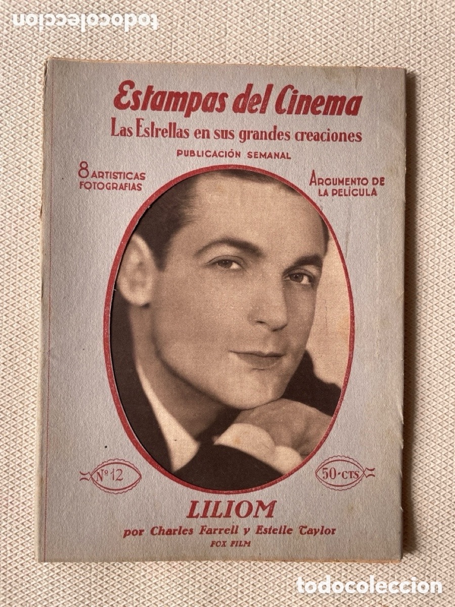 Kino: Estampas del cinema. N&uacute;mero 12. Liliom. Charles Farrell y Estelle Taylor
