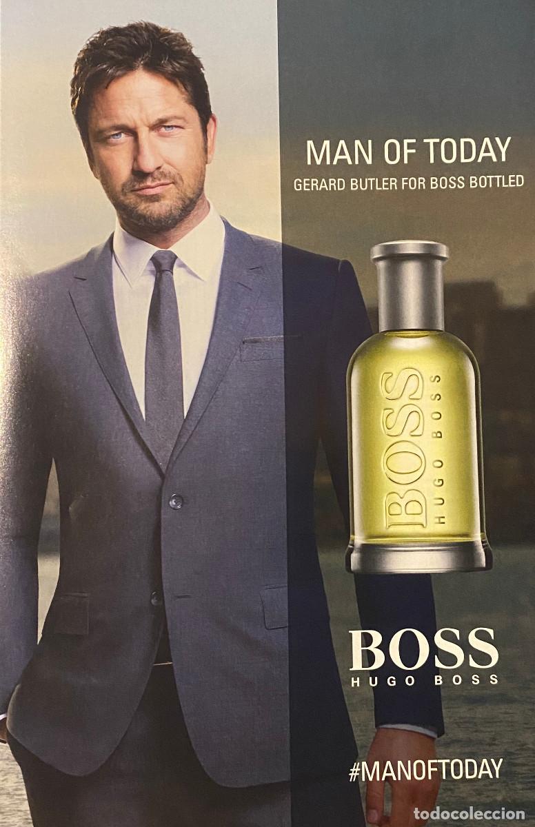Cine: Publicidad de revista de Hugo Boss, con el actor Gerard Butler. Enmarcable. Nueva.