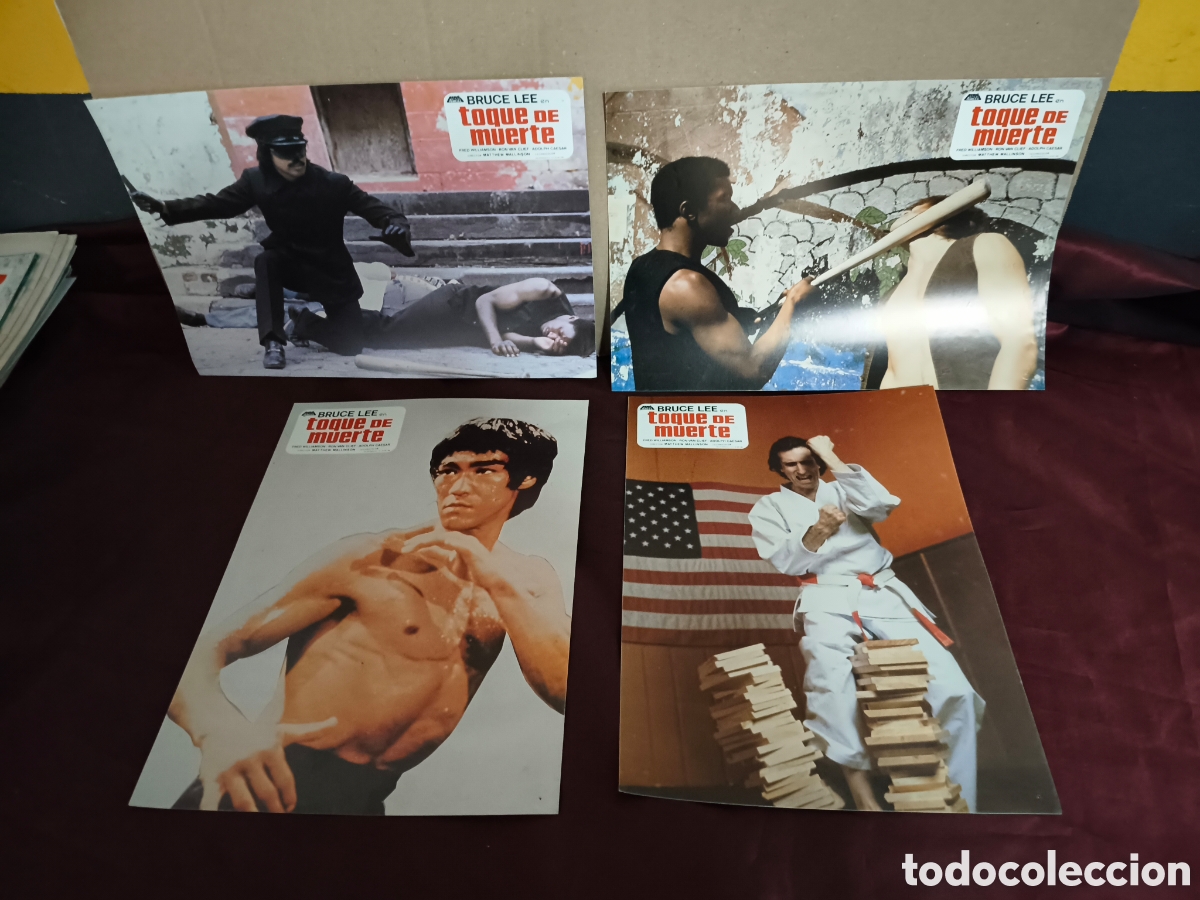 Cine: 4 FOTOCROMOS TOQUE DE MUERTE BRUCE LEE