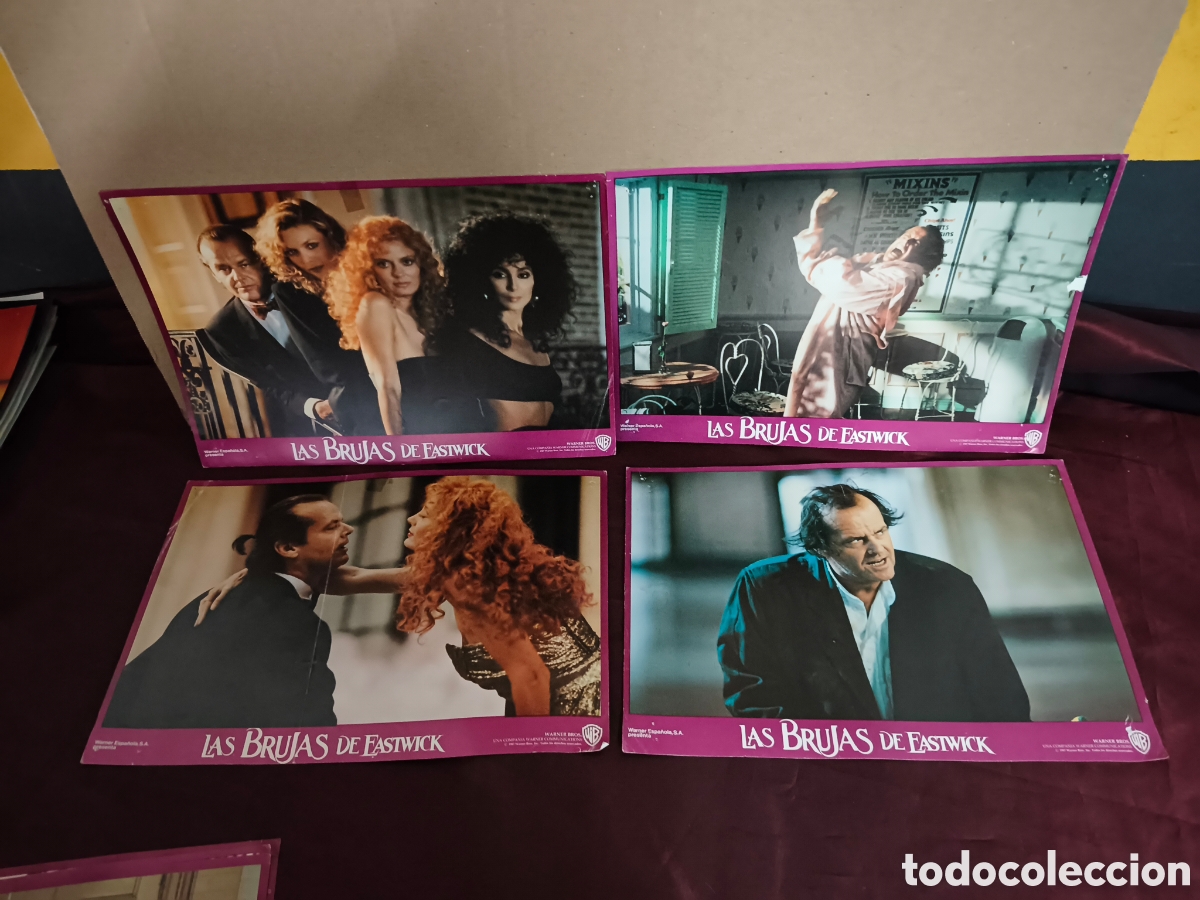 Kino: 7 FOTOCROMOS LAS BRUJAS DE EASTWICK NICHOLSON PFEIFFER SARANDON CHER