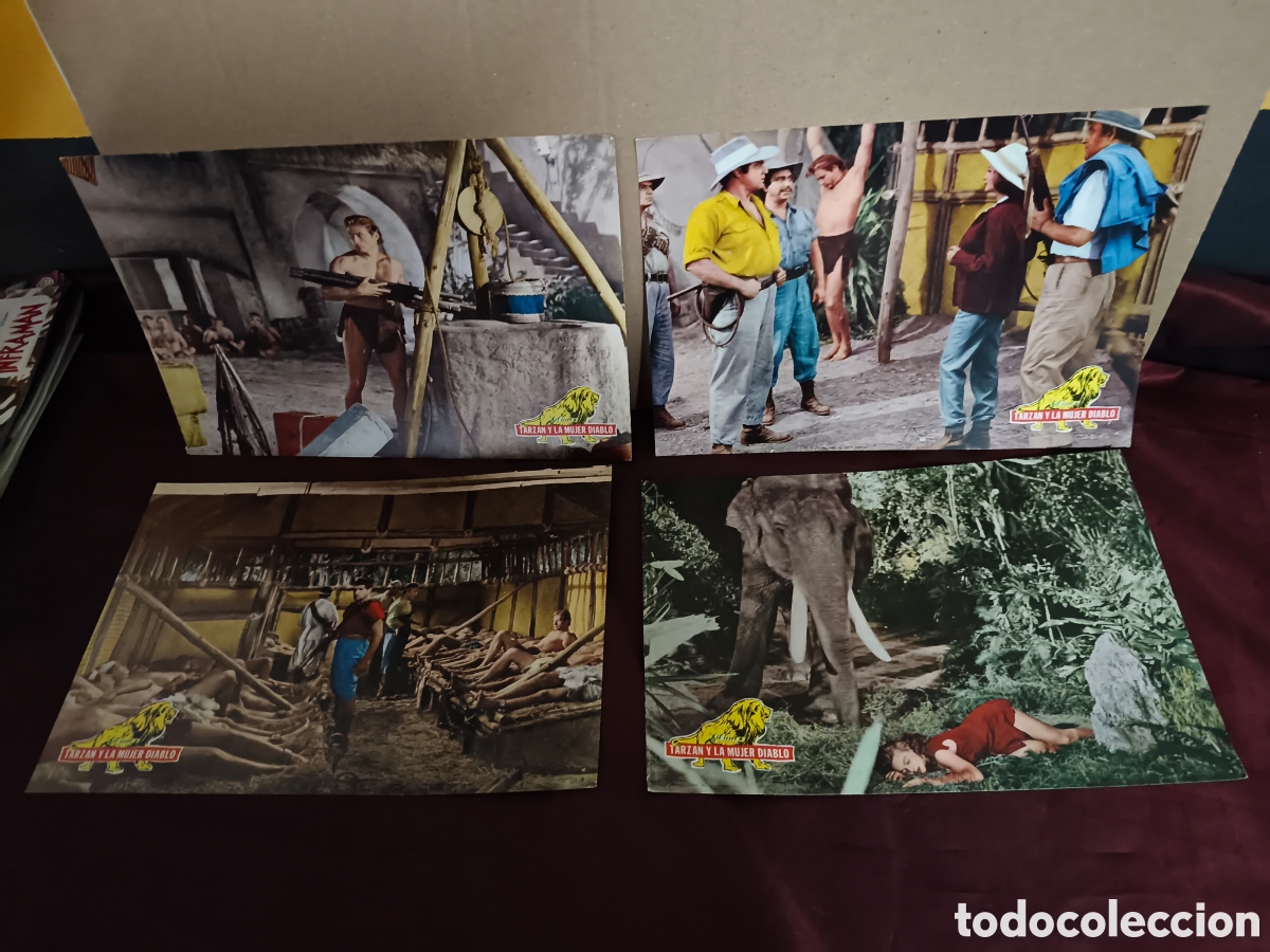 Kino: 9 FOTOCROMOS TARZAN Y LA MUJER DIABLO