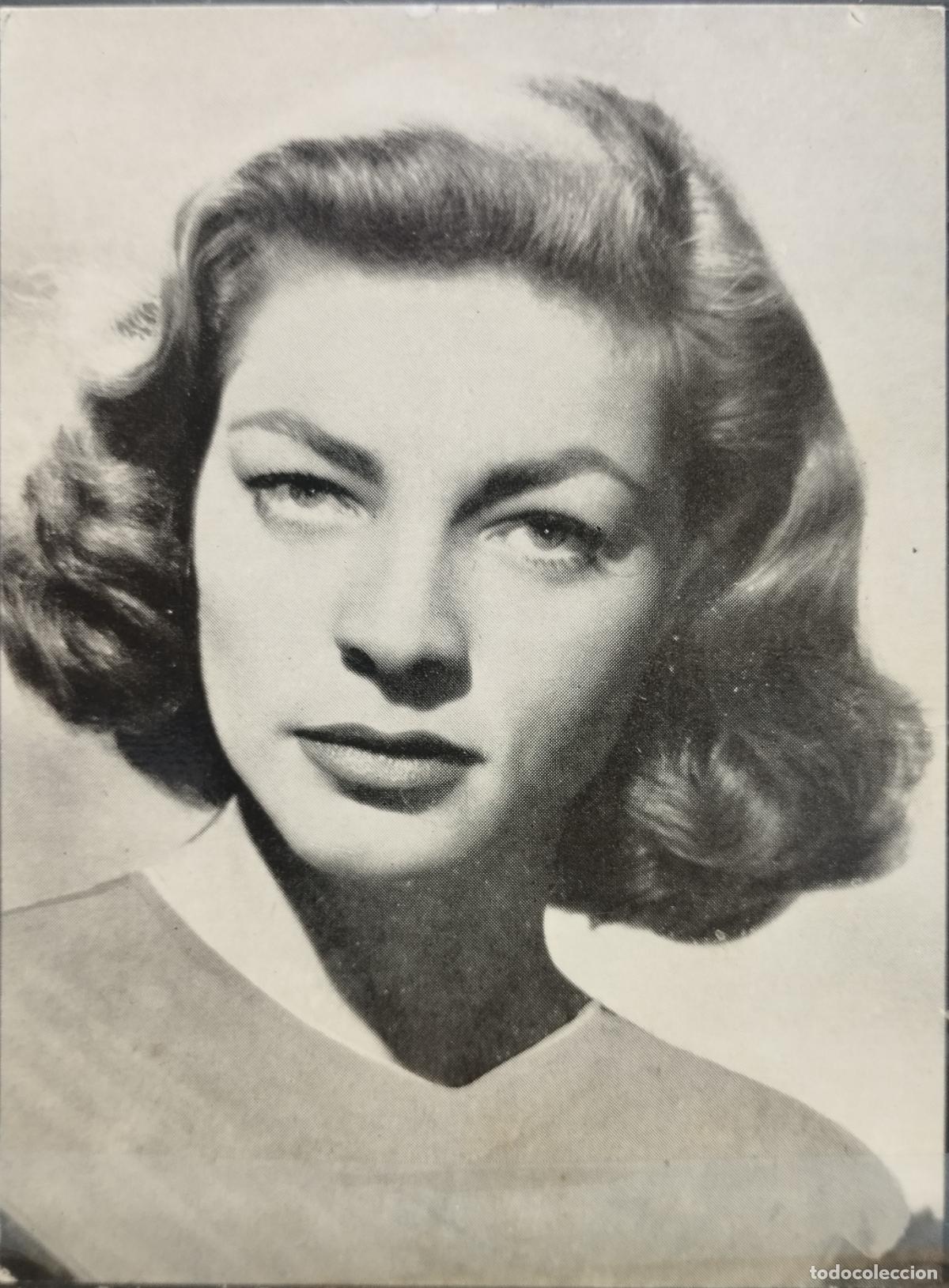 Cine: TARJETAS FLORITA. ACTORES Y ACTRICES DE CINE. N&ordm; 60. LAUREN BACALL.