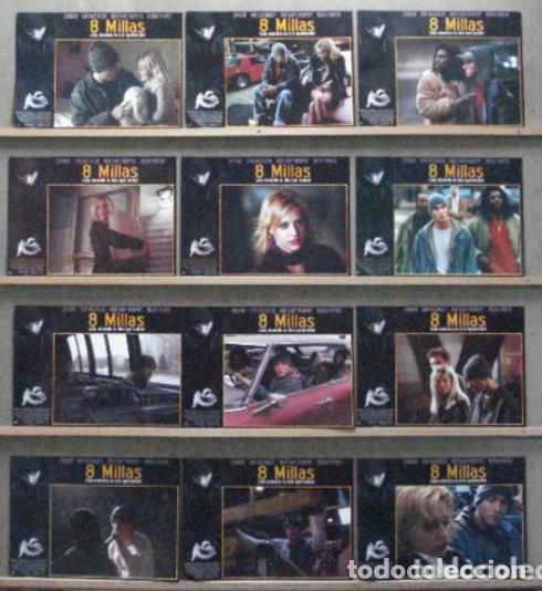 Kino: AFT64 8 MILLAS KIM BASINGER CURTIS HANSON EMINEM SET COMPLETO 12 FOTOCROMOS ORIGINAL ESTRENO h2