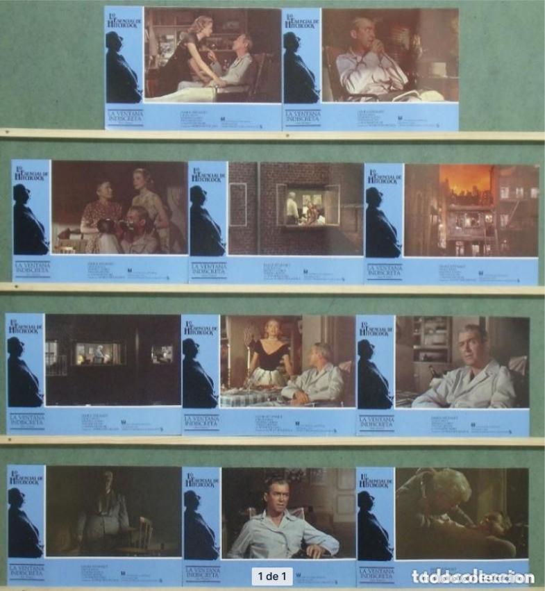 Kino: AFT65 LA VENTANA INDISCRETA ALFRED HITCHCOCK GRACE KELLY SET COMPLETO 11 FOTOCROMOS ORIG ESPA&Ntilde;OL h3
