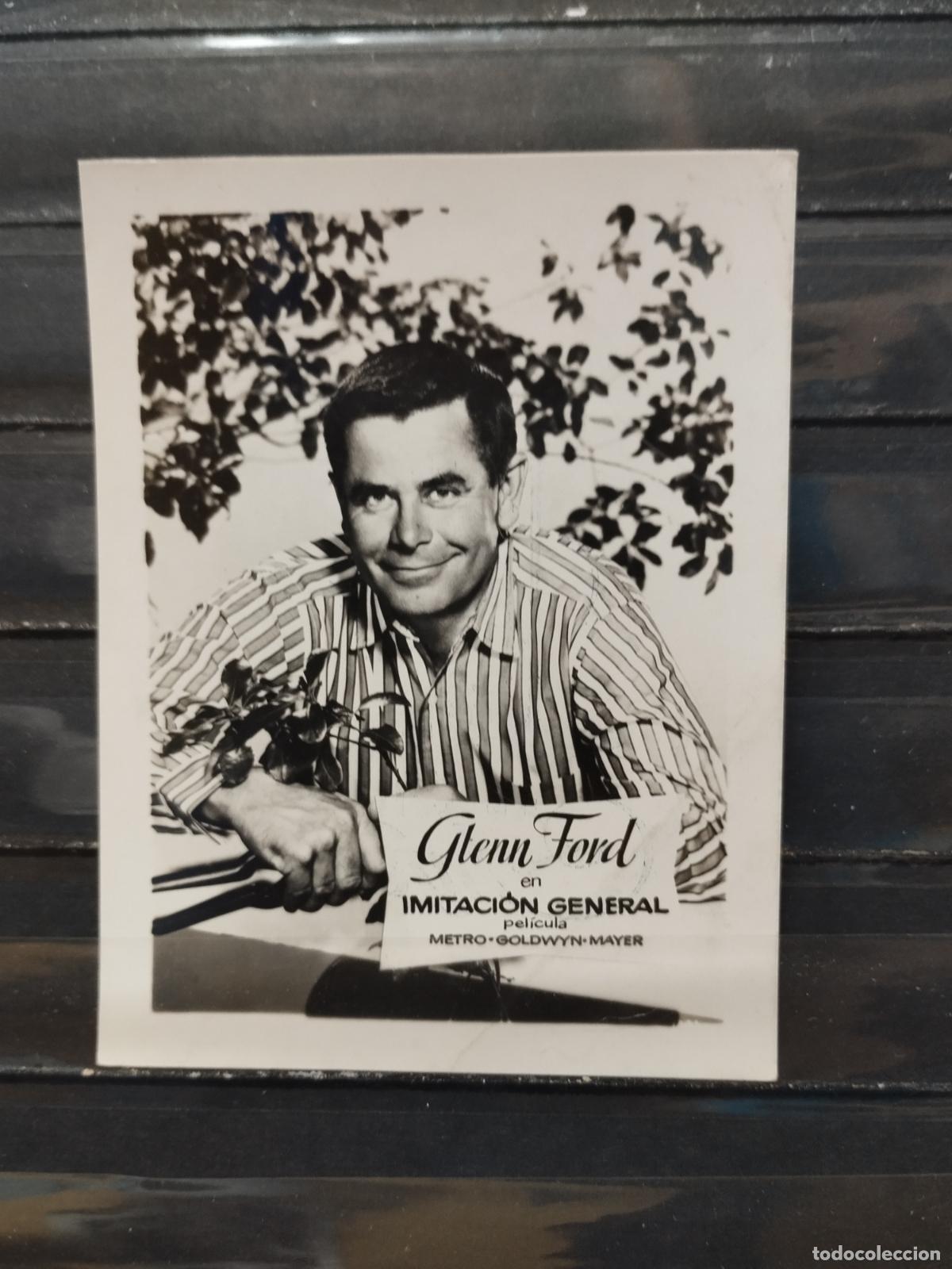 Kino: POSTAL PEQUE&Ntilde;A. MARCA INFONAL. CINE. ACTORE. GLENN FORD. IMITACION GENERAL.