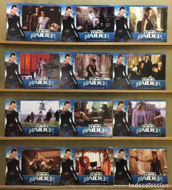 Kino: AFT67 LARA CROFT TOMB RAIDER ANGELINA JOLIE SET COMPLETO 12 FOTOCROMOS ORIGINAL ESTRENO h0