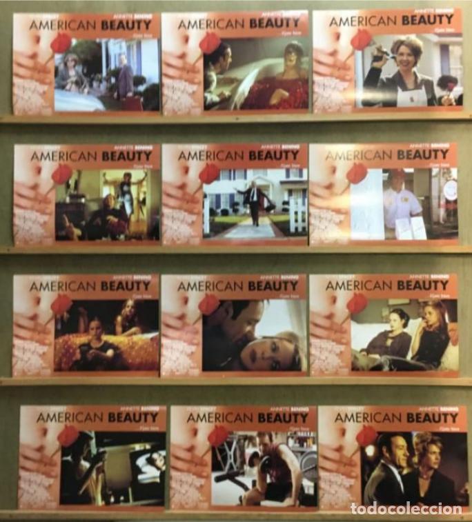 Kino: AFT69 AMERICAN BEAUTY KEVIN SPACEY ANNETTE BENING SET COMPLETO 12 FOTOCROMOS ORIGINAL ESTRENO h1