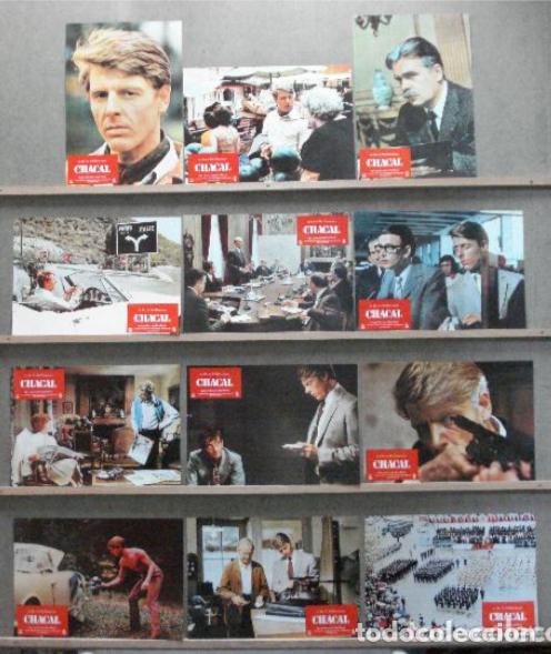 Kino: AFT71 CHACAL FRED ZINNEMANN EDWARD FOX SET COMPLETO 12 FOTOCROMOS ORIGINAL ESTRENO h5