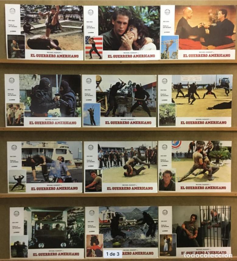 Kino: AFT72 EL GUERRERO AMERICANO MICAHEL DUDIKOFF SET COMPLETO 12 FOTOCROMOS ORIGINAL ESTRENO H0