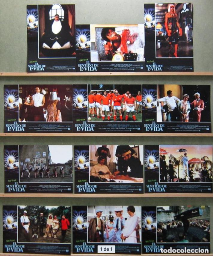 Cin&eacute;ma: AFT75 EL SENTIDO DE LA VIDA MONTY PYTHON SET COMPLETO 12 FOTOCROMOS ORIGINAL ESTRENO H0