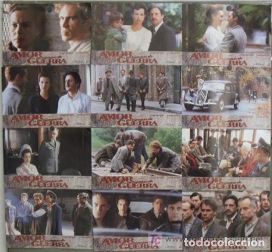 Cin&eacute;ma: AFT76 AMOR EN TIEMPOS DE GUERRA CAROLE BOUQUET DANIEL AUTEUIL SET CTO 12 FOTOCROMOS ORIG ESTRENO H0