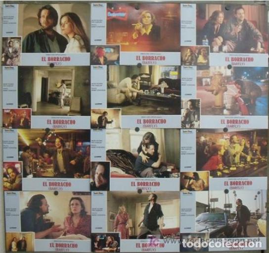 Cinema: AFT79 EL BORRACHO BARFLY MICKEY ROURKE FAYE DUNAWAY SET COMPLETO 12 FOTOCROMOS ORIGINAL ESTRENO H0